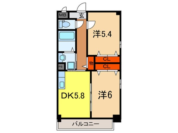 西舞子壱番館の物件間取画像